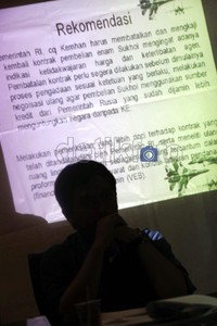 Total anggaran yang digelontorkan untuk pengadaan 6 unit pesawat Sukhoi berjenis Su-30MK2 adalah sebesar US$ 470 juta.