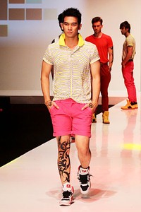 Jeffry Tan mens wear Possibilities-DULUX. Indonesia Fashion Week 2012 at Jakarta Convention Center. [Foto: Mohammad Abduh/Wolipop]