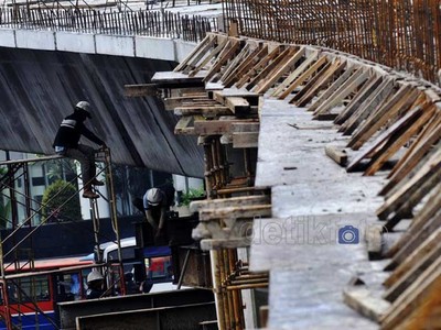 Terhambat Cuaca, Jalan Layang Antasari Keteteran