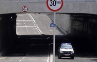 Underpass dengan panjang sekitar 600 meter tersebut akan dilakukan uji coba pada hari senin mendatang
