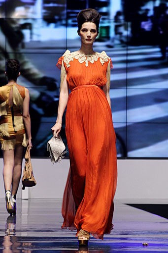 Ali Charisma Longing for Greece International Flair. Indonesia Fashion Week 2012 at Jakarta Convention Center. Senayan. Jakarta. [Foto: Mohammad Abduh/Wolipop]