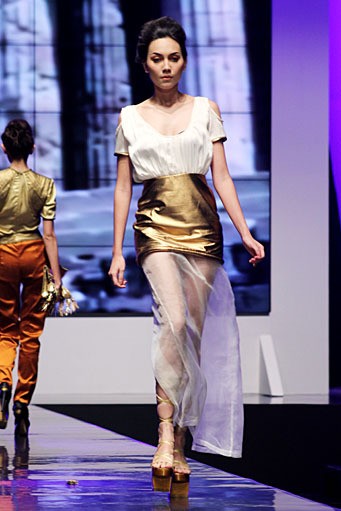 Ali Charisma Longing for Greece International Flair. Indonesia Fashion Week 2012 at Jakarta Convention Center. Senayan. Jakarta. [Foto: Mohammad Abduh/Wolipop]