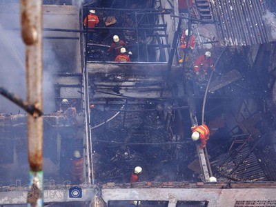 Gara-gara Korslet, Rumah Kos Hangus Terbakar