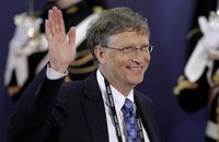 Dibuntuti oleh 3 miliarder asal Amerika Serikat (AS), yaitu Bill Gates dengan harta US$ 61 miliar. Kerim Okten-Pool/Getty Images.