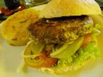 Burger Plus Sosis Yummy di Ya Udah Bistro