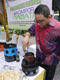 Kompor nabati ini bisa dipesan melalui www.kompornabati.com. Foto Dok Hipmi