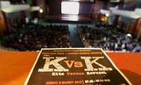 Ratusan karyawan PT PLN (Persero) nonton bareng film  Kita vs Korupsi (K vs K) di ruang Auditorium Kantor Pusat. (Humas PLN)