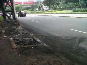 Hanya Hitam yang Tersisa di Lokasi Terbakarnya Juke