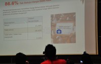 Adjie juga memaparkan, angka tersebut muncul berdasarkan survei yang dilakukan pihaknya terhadap 440 responden di seluruh Indonesia, metode multi stage random sampling, dan margin error kurang lebih 4,8 persen. Survei itu sendiri dilakukan pada 5-8 Maret 2012.