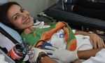 Diambil Darahnya, Wanda Hamidah Meringis