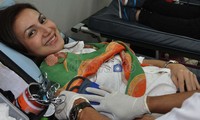 Wanita yang bergolongan darah O ini mengaku sering mengikuti kegiatan-kegiatan sosial, seperti halnya donor darah ini.