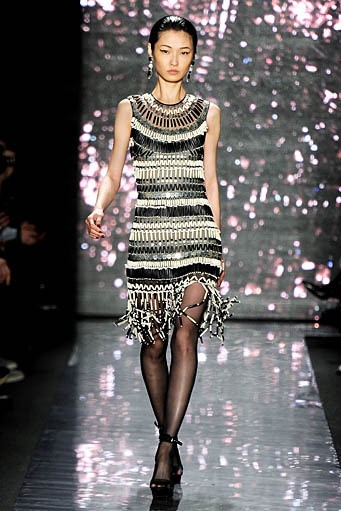 Naeem Khan, Fall/Winter 2012. New York Fashion Week 2012. [Photo by Frazer Harrison/Getty Images for Mercedes-Benz Fashion Week]