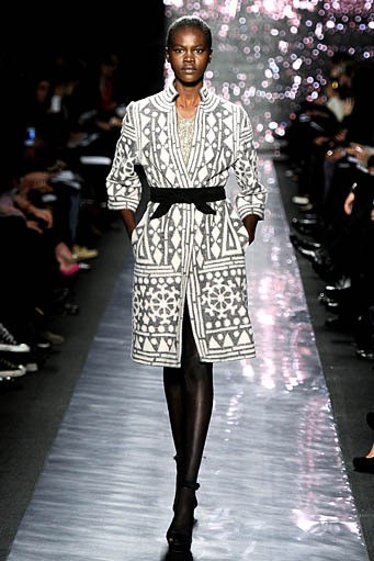 Naeem Khan, Fall/Winter 2012. New York Fashion Week 2012. [Photo by Frazer Harrison/Getty Images for Mercedes-Benz Fashion Week]