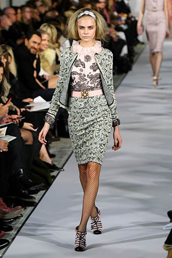 Oscar De La Renta, Fall/Winter 2012. New York Fashion Week 2012. [Photo by Neilson Barnard/Getty Images]