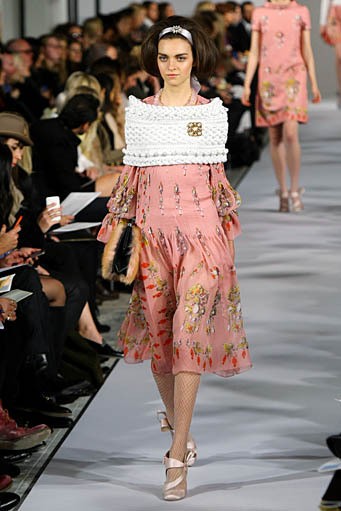 Oscar De La Renta, Fall/Winter 2012. New York Fashion Week 2012. [Photo by Neilson Barnard/Getty Images]