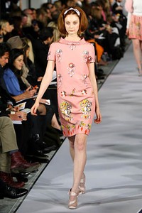 Oscar De La Renta, Fall/Winter 2012. New York Fashion Week 2012. [Photo by Neilson Barnard/Getty Images]