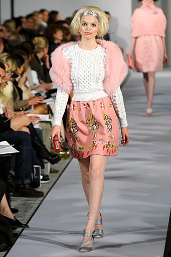 Oscar De La Renta, Fall/Winter 2012. New York Fashion Week 2012. [Photo by Neilson Barnard/Getty Images]