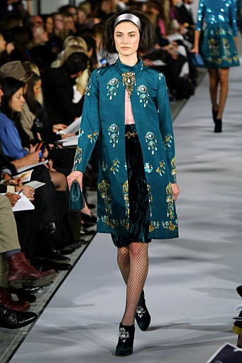 Oscar De La Renta, Fall/Winter 2012. New York Fashion Week 2012. [Photo by Neilson Barnard/Getty Images]