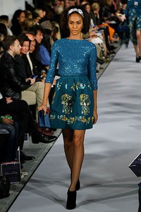 Oscar De La Renta, Fall/Winter 2012. New York Fashion Week 2012. [Photo by Neilson Barnard/Getty Images]