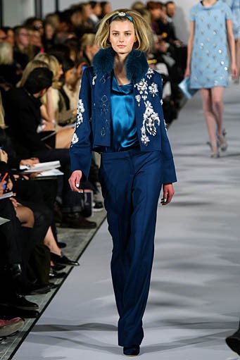 Oscar De La Renta, Fall/Winter 2012. New York Fashion Week 2012. [Photo by Neilson Barnard/Getty Images]