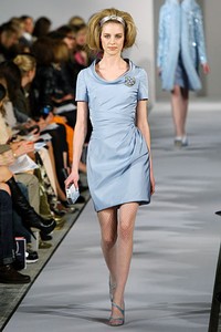 Oscar De La Renta, Fall/Winter 2012. New York Fashion Week 2012. [Photo by Neilson Barnard/Getty Images]