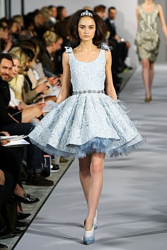 Oscar De La Renta, Fall/Winter 2012. New York Fashion Week 2012. [Photo by Neilson Barnard/Getty Images]
