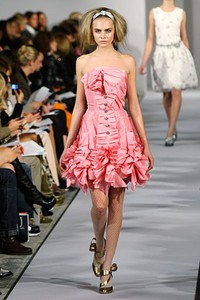 Oscar De La Renta, Fall/Winter 2012. New York Fashion Week 2012. [Photo by Neilson Barnard/Getty Images]