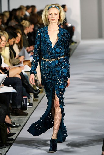 Oscar De La Renta, Fall/Winter 2012. New York Fashion Week 2012. [Photo by Neilson Barnard/Getty Images]