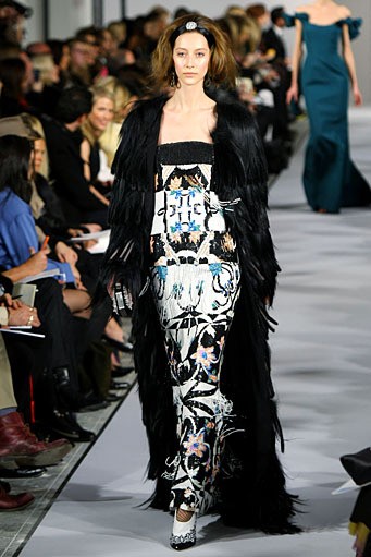 Oscar De La Renta, Fall/Winter 2012. New York Fashion Week 2012. [Photo by Neilson Barnard/Getty Images]