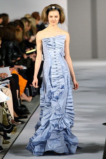 Oscar De La Renta, Fall/Winter 2012. New York Fashion Week 2012. [Photo by Neilson Barnard/Getty Images]