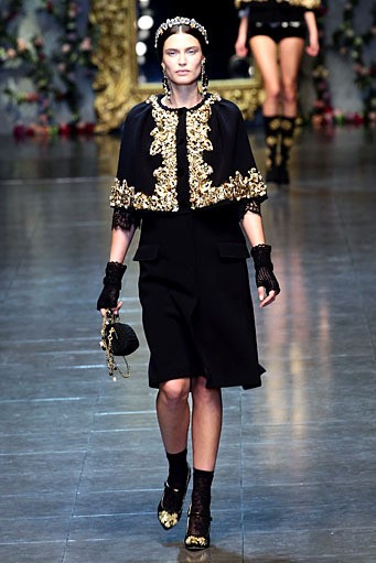 Dolce & Gabbana, Fall/Winter 2012. Milan Fashion Week 2012. [Photo by Vittorio Zunino Celotto/Getty Images]