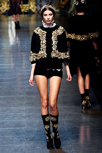 Dolce & Gabbana, Fall/Winter 2012. Milan Fashion Week 2012. [Photo by Vittorio Zunino Celotto/Getty Images]