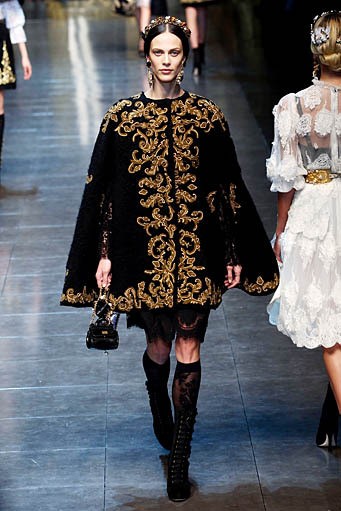 Dolce & Gabbana, Fall/Winter 2012. Milan Fashion Week 2012. [Photo by Vittorio Zunino Celotto/Getty Images]
