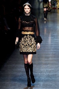 Dolce & Gabbana, Fall/Winter 2012. Milan Fashion Week 2012. [Photo by Vittorio Zunino Celotto/Getty Images]