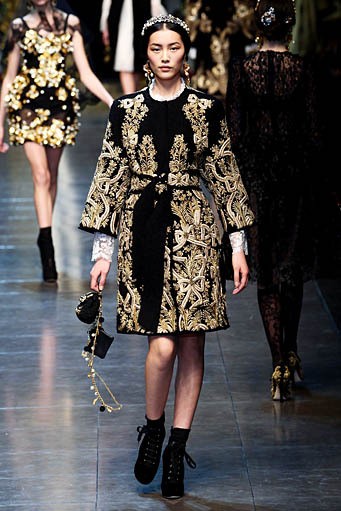 Dolce & Gabbana, Fall/Winter 2012. Milan Fashion Week 2012. [Photo by Vittorio Zunino Celotto/Getty Images]