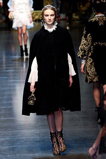 Dolce & Gabbana, Fall/Winter 2012. Milan Fashion Week 2012. [Photo by Vittorio Zunino Celotto/Getty Images]
