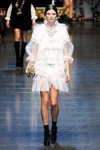 Dolce & Gabbana, Fall/Winter 2012. Milan Fashion Week 2012. [Photo by Vittorio Zunino Celotto/Getty Images]