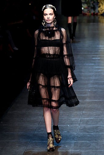 Dolce & Gabbana, Fall/Winter 2012. Milan Fashion Week 2012. [Photo by Vittorio Zunino Celotto/Getty Images]