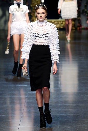 Dolce & Gabbana, Fall/Winter 2012. Milan Fashion Week 2012. [Photo by Vittorio Zunino Celotto/Getty Images]