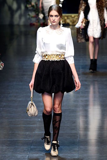 Dolce & Gabbana, Fall/Winter 2012. Milan Fashion Week 2012. [Photo by Vittorio Zunino Celotto/Getty Images]