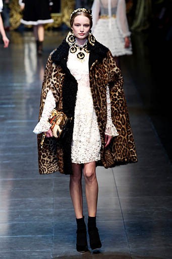 Dolce & Gabbana, Fall/Winter 2012. Milan Fashion Week 2012. [Photo by Vittorio Zunino Celotto/Getty Images]
