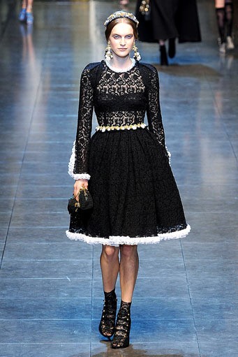 Dolce & Gabbana, Fall/Winter 2012. Milan Fashion Week 2012. [Photo by Vittorio Zunino Celotto/Getty Images]