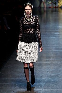 Dolce & Gabbana, Fall/Winter 2012. Milan Fashion Week 2012. [Photo by Vittorio Zunino Celotto/Getty Images]