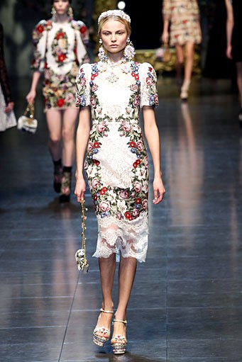Dolce & Gabbana, Fall/Winter 2012. Milan Fashion Week 2012. [Photo by Vittorio Zunino Celotto/Getty Images]
