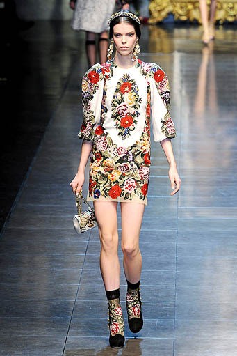 Dolce & Gabbana, Fall/Winter 2012. Milan Fashion Week 2012. [Photo by Vittorio Zunino Celotto/Getty Images]