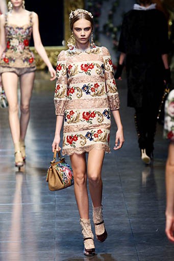 Dolce & Gabbana, Fall/Winter 2012. Milan Fashion Week 2012. [Photo by Vittorio Zunino Celotto/Getty Images]