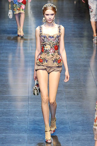 Dolce & Gabbana, Fall/Winter 2012. Milan Fashion Week 2012. [Photo by Vittorio Zunino Celotto/Getty Images]