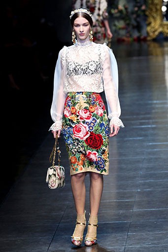 Dolce & Gabbana, Fall/Winter 2012. Milan Fashion Week 2012. [Photo by Vittorio Zunino Celotto/Getty Images]