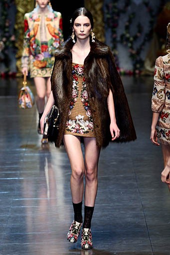 Dolce & Gabbana, Fall/Winter 2012. Milan Fashion Week 2012. [Photo by Vittorio Zunino Celotto/Getty Images]