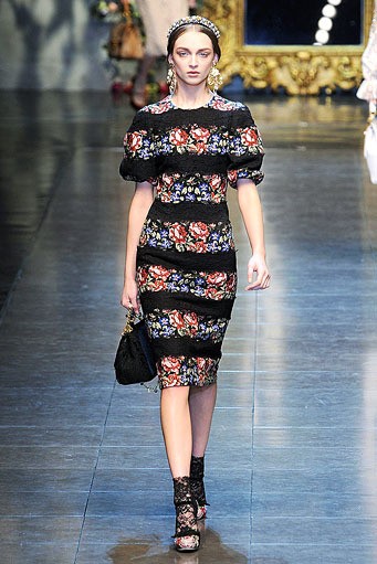 Dolce & Gabbana, Fall/Winter 2012. Milan Fashion Week 2012. [Photo by Vittorio Zunino Celotto/Getty Images]